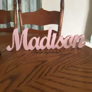 Personalized Baby Name Plaque – Custom Wooden Wall Art for Nursery, Kids’ Room, or Above Bed Decor