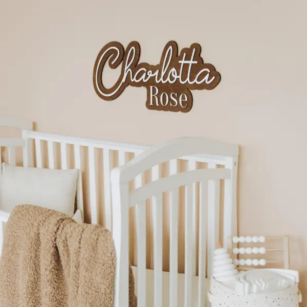 Personalized Wooden Name Sign – Custom Nursery Wall Decor for Kids Room, Baby Shower Gift, or Bedroom Name Plate | Cute Hanging Letters - Image 6
