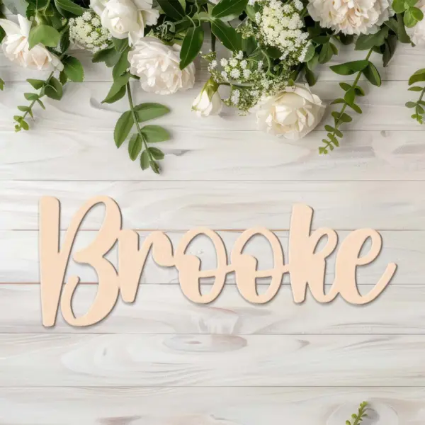 Custom Wooden Name Sign – 6mm Thick Personalized Wall Decor for Bedroom or Nursery | Double Layer Traditional Style Name Plaque - Image 3