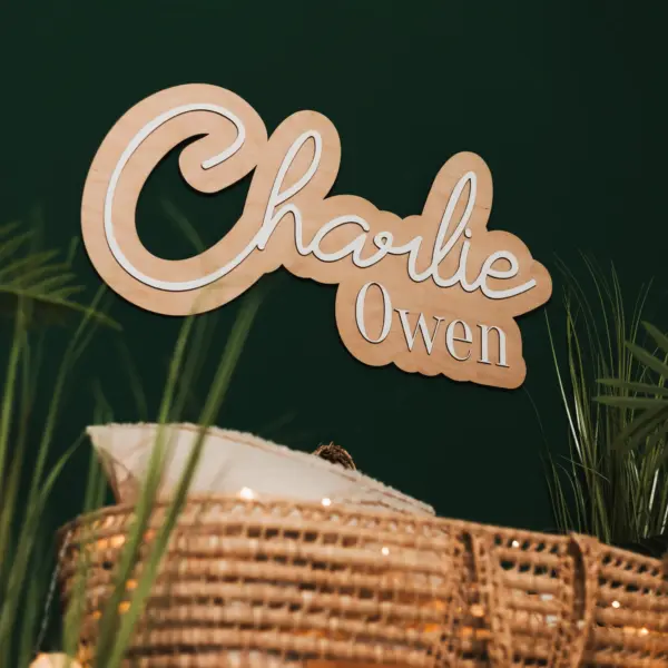 Personalized Wooden Name Sign – Custom Nursery Wall Decor for Kids Room, Baby Shower Gift, or Bedroom Name Plate | Cute Hanging Letters - Image 4