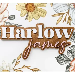 Personalized Baby Name Sign – Custom Wooden Plaque for Weddings, Birthday Parties, Nursery Decor, and Baby Gifts