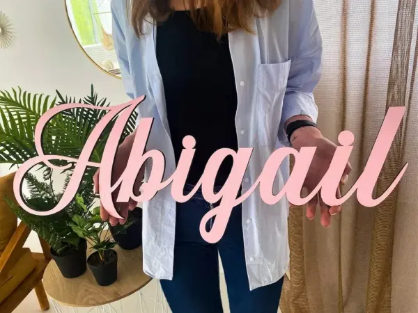 Personalized Wooden Name Sign – Custom First Name Wall Decor for Baby Nursery, Kids Room, or Playroom | Wooden Letters Name Plate for Wall - Image 5