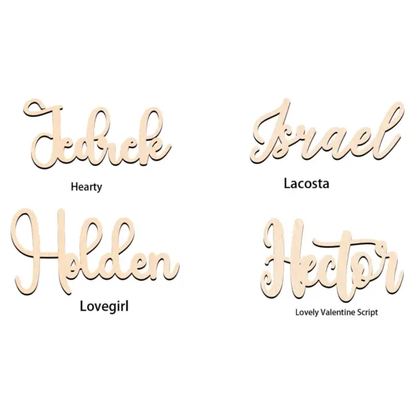 Customizable Wooden Name Sign – Charming Home and Holiday Decor for Front Porch, Yard, or Outdoor Spaces - Image 3
