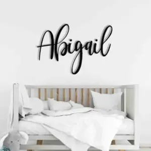 Personalized Wooden Name Sign – Custom First Name Wall Decor for Baby Nursery, Kids Room, or Playroom | Wooden Letters Name Plate for Wall